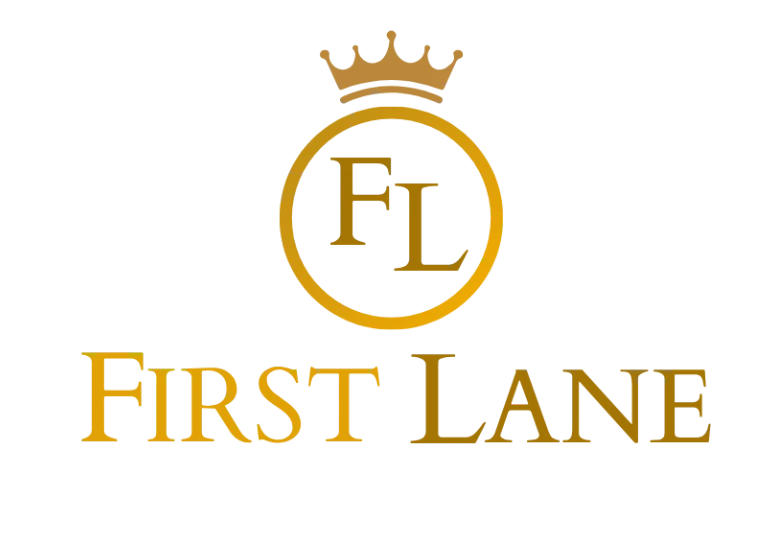 Logo First Lane Black Car